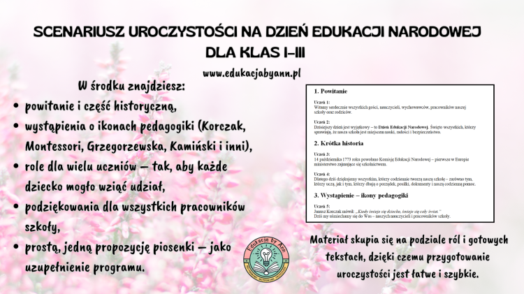 Scenariusz uroczystości na Dzień Edukacji Narodowej dla klas I–III.png