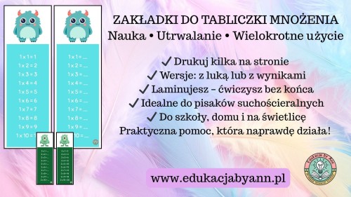 ZAKŁADKI DO TABLICZKI MNOŻENIA Nauka • Utrwalanie • Wielokrotne użycie.jpg