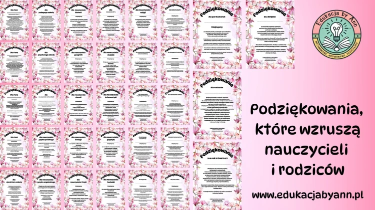 Podziękowania, które wzruszą nauczycieli i rodziców.jpg